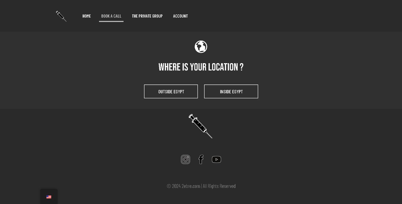 Select the appointment based on the Cairo clock — booking calendar